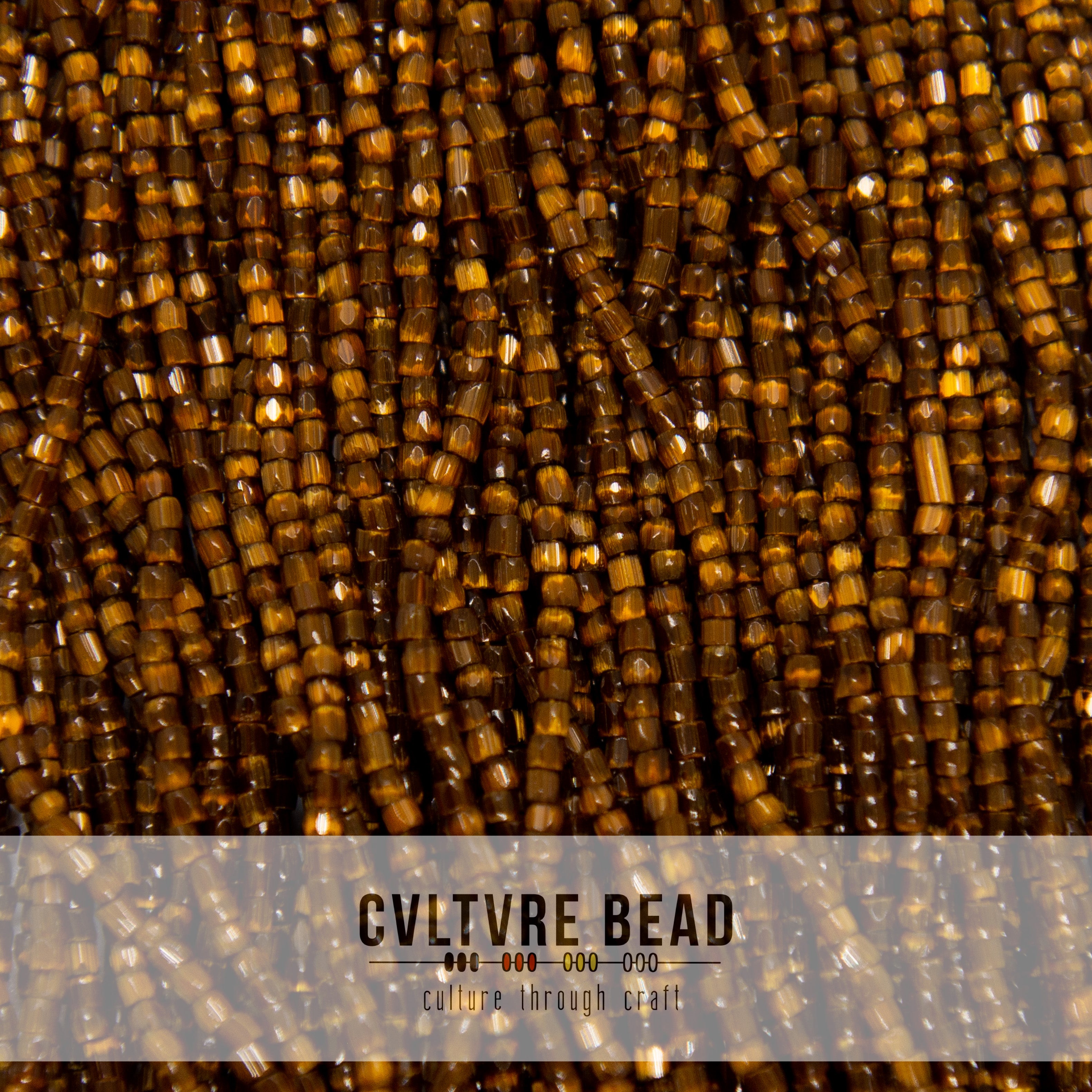 Czech Seed Bead 12/0 - Brown Satin - 1 Hank